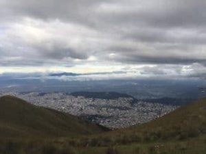 A view over the city of Quito, Ecuador