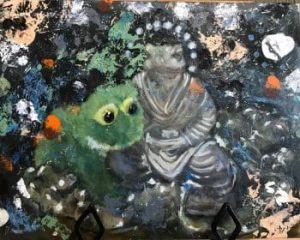 There is no end of subjects for an artist to paint. Even limiting oneself to frogs, there are infinite possibilities.